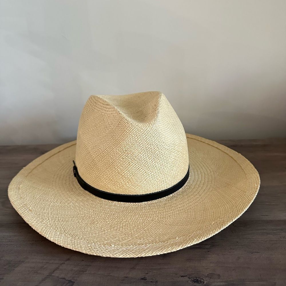 Hatattack- Panam With Black Leather Band - New With Tag